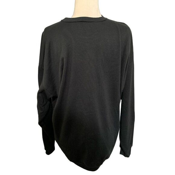 tee dees vintage black fireworks print metallic long sleeve sweater Large - Picture 2 of 5